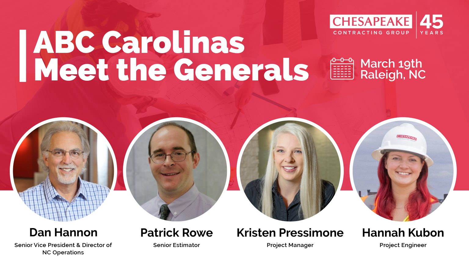 Chesapeake to Attend ABC Carolinas Meet the Generals