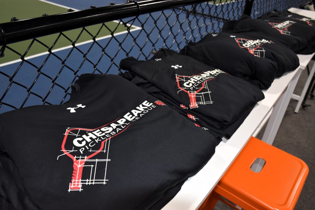 Women in Construction Pickleball t-shirts.