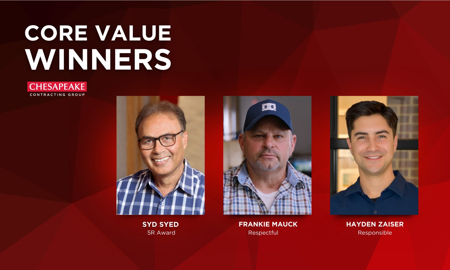 Annual Core Value Winners
