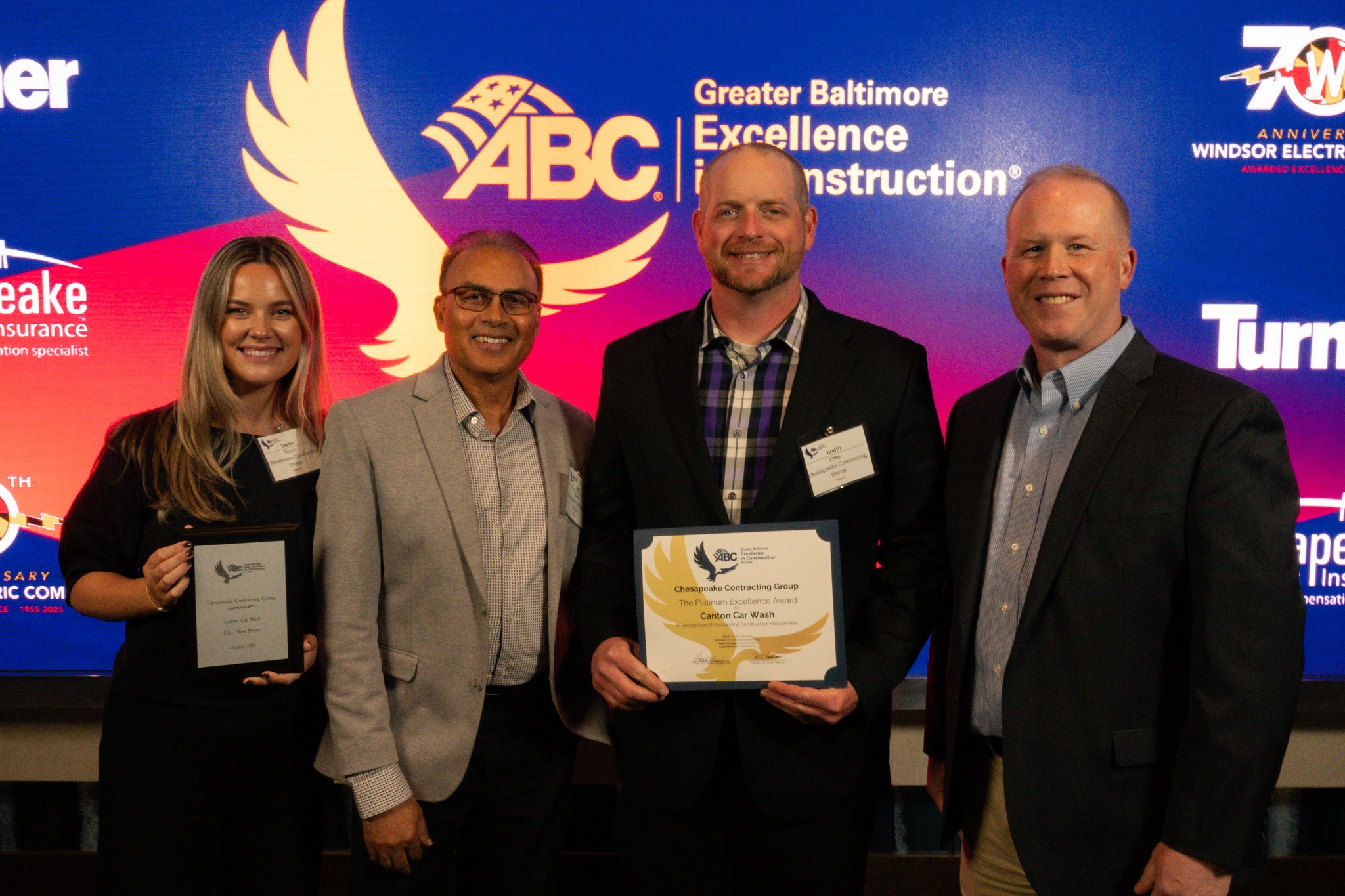 Chesapeake Awarded Platinum & Gold by ABC Greater Baltimore
