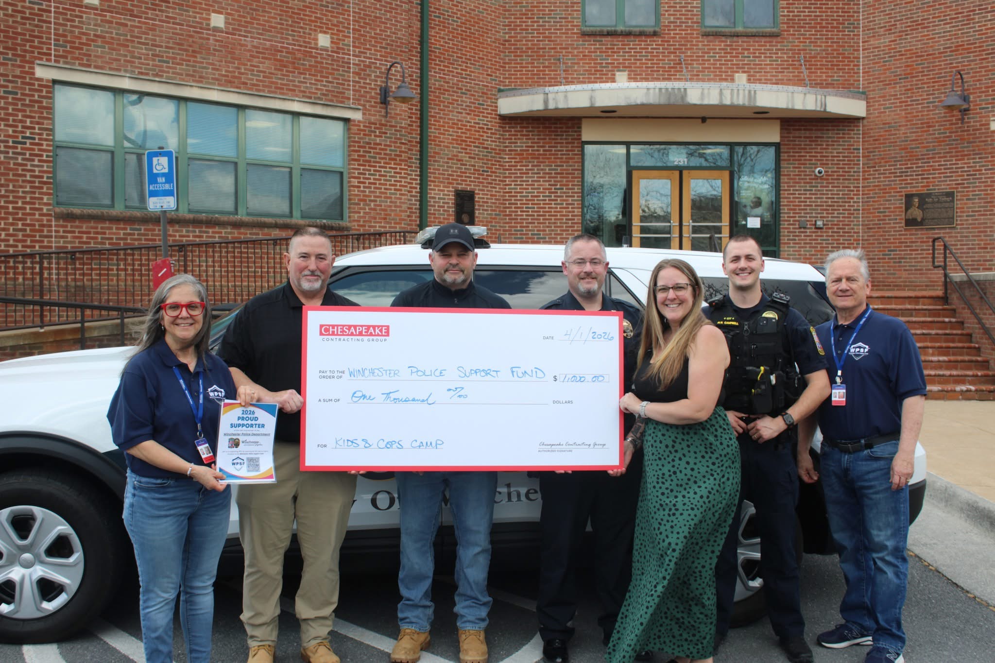 Winchester Police Department’s Kids & Cops Camp